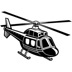 helicopter illustration vector art