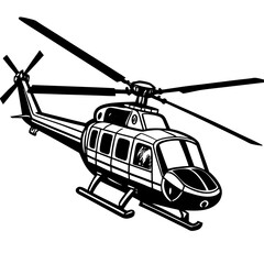 helicopter illustration vector art
