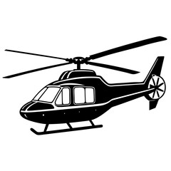helicopter illustration vector art
