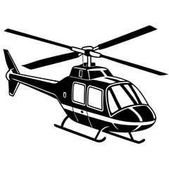helicopter illustration vector art