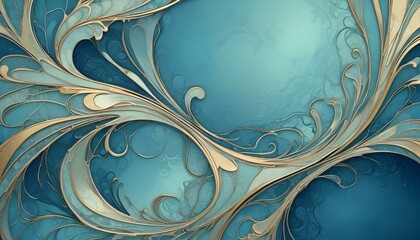 Clear Plain Shiny Warm Soft Vintage Bokeh Cloudy Wave Like Geometric Blue Background or Texture