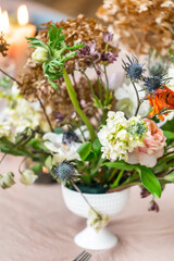 Easter bouquet on the table