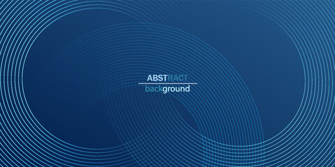 Navy blue abstract background with curved lines for background or presentation