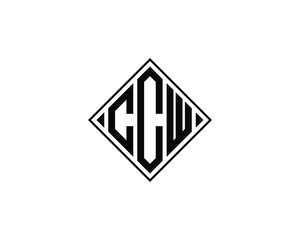 CCW logo design vector template. CCW