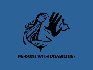 PrintSymbol representing disability wheel and Venus symbol suitable for disability awareness campaigns, inclusivity graphic designs, educational materials, and support organizations