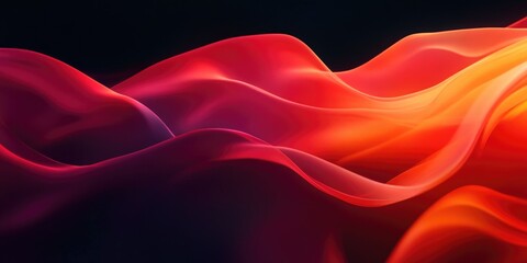 Obraz premium Red and Orange Fabric Close Up