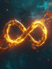 Fire Sky Infinity Sign