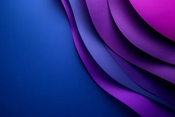 Abstract Purple And Blue Layered Paper Design