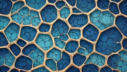 Clear Plain Shiny Warm Soft Vintage Bokeh Cloudy Wave Like Geometric Blue Background or Texture