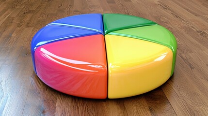 Colorful Round Seating Arrangement for Children’s Play Areas, Educational Spaces, and Fun Zones with Smooth Curved Edges in Vibrant Shades