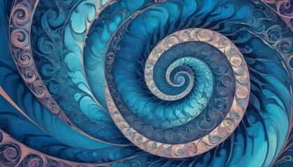 Clear Plain Shiny Warm Soft Vintage Bokeh Cloudy Wave Like Geometric Blue Background or Texture