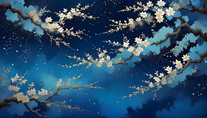 Clear Plain Shiny Warm Soft Vintage Bokeh Cloudy Wave Like Geometric Blue Background or Texture