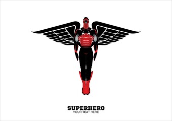 winged young superhero warrior