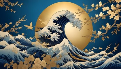 Clear Plain Shiny Warm Soft Vintage Bokeh Cloudy Wave Like Geometric Blue Background or Texture