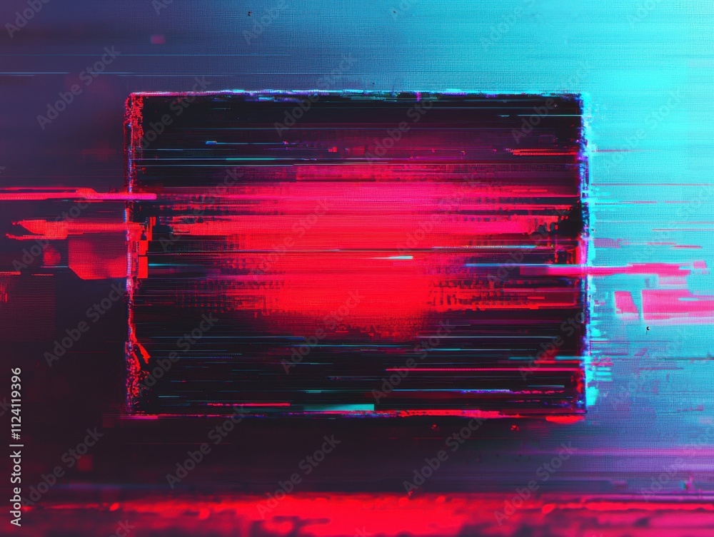 Poster dynamic abstract art display digital realm visual content futuristic environment artistic viewpoint 