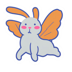 Fototapeta premium Bunny and Friends