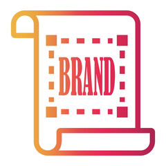 layout Line Gradient Icon