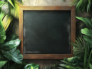blackboard with chalk