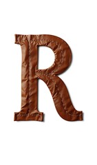 Fototapeta premium Leather-Stitched Letter 