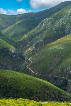 Montagu Pass from the Outeniqua Pass near George.