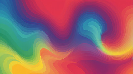 Vibrant Heatmap Inspired Patterns Using Gradients in Red, Yellow, Green, and Blue for Hypnotic Designs