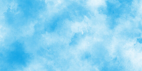 Obraz premium abstract blue grunge paint background, watercolor background with cloudy texture, sky blue cloud paint brush, aquarelle paint blue paper textured canvas perfect for presentation.