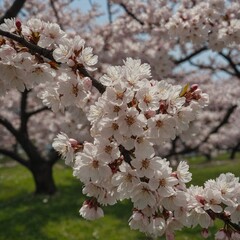 Write a haiku about cherry blossoms in the spring.