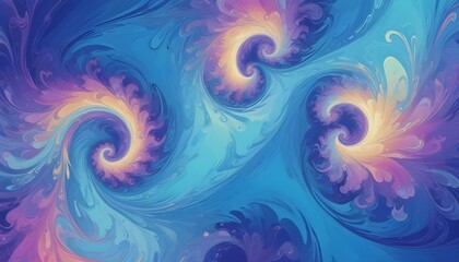 Clear Plain Shiny Warm Soft Vintage Bokeh Cloudy Wave Like Geometric Blue Background or Texture