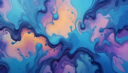 Clear Plain Shiny Warm Soft Vintage Bokeh Cloudy Wave Like Geometric Blue Background or Texture