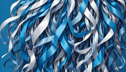 Clear Plain Shiny Warm Soft Vintage Bokeh Cloudy Wave Like Geometric Blue Background or Texture