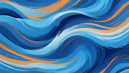 Clear Plain Shiny Warm Soft Vintage Bokeh Cloudy Wave Like Geometric Blue Background or Texture