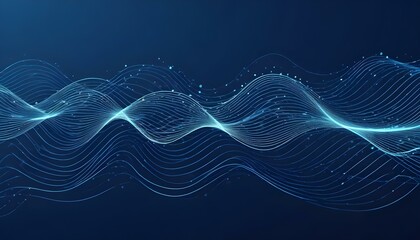 Clear Plain Shiny Warm Soft Vintage Bokeh Cloudy Wave Like Geometric Blue Background or Texture