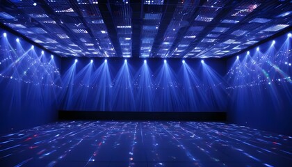 Clear Plain Shiny Warm Soft Vintage Bokeh Cloudy Wave Like Geometric Blue Background or Texture