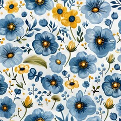 Vibrant flowers with elegant foliage and delicate golden accents for a stunning display