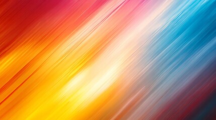 Obraz premium Vibrant colorful background featuring a harmonious mix of warm and cool gradient streaks with dynamic multicolored blends for creative and digital projects