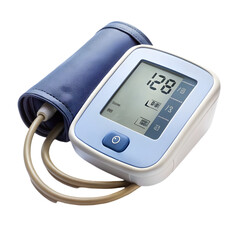 Blood pressure monitor isolated on white background