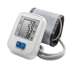 Blood pressure monitor isolated on white background