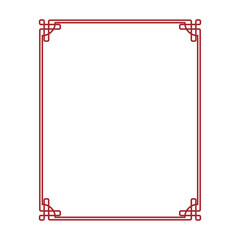 red chinese border frame.eps