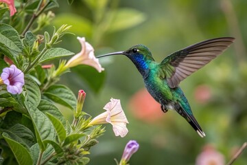Fototapeta premium colibri, beija flor, hummingbird, bird, generative ai