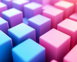 Obraz premium Abstract Representation of Blockchain Technology