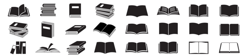 book icon set vector. Linear icon set. 