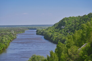 Don river landscape in Belogorye Nature Park