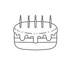 A cake with candles on it