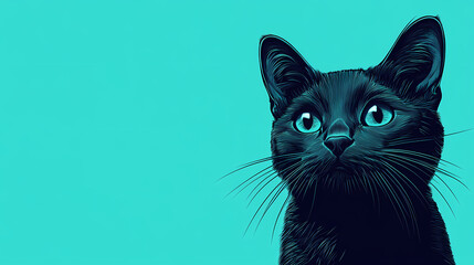 illustration of pop art comic background in turquoise color