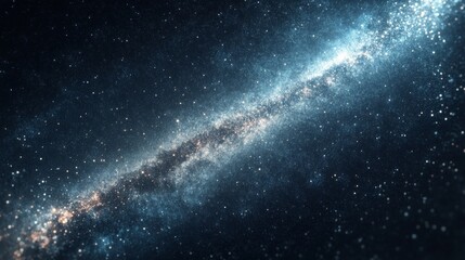 Fototapeta premium Stunning cosmic galaxy and nebula with star-filled sky and glowing energy