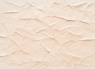 Obraz premium Beige Crumpled Paper Texture Background - A Unique and Elegant Design