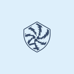 palm tree island logo vector