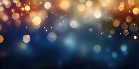 Abstract Background with Bokeh Lights and Sparkles for Creative Design, Art Projects, and Multimedia Applications