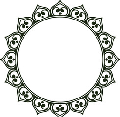 Beautiful flower art and mandala vector design