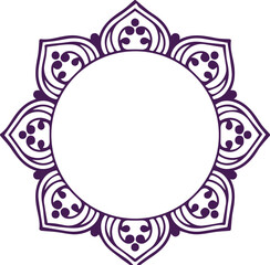 Beautiful flower art and mandala vector design